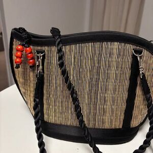 Baskets of Cambodia Kiri Wave Shoulder Bag Retail $50+